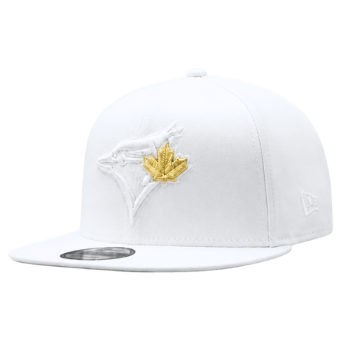 NEW ERA 9FIFTY MLB TORONTO BLUE JAYS 50TH ANNIVERSARY WHITE/GOLD SNAPBACK HAT