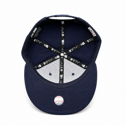 MEN'S NEW ERA MLB NAVY BLUE & WHITE TORONTO BLUE JAYS 50TH SEASON PATCH 9FIFTY SNAPBACK HAT