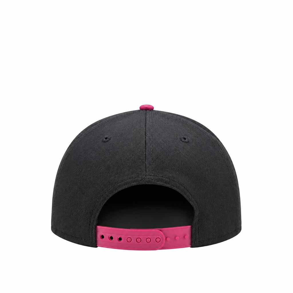 MEN'S NEW ERA MLB BLACK & BURGUNDY RED TORONTO BLUE JAYS 50TH SEASON PATCH 9FIFTY SNAPBACK HAT