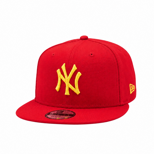 9FIFTY NEW ERA MEN'S MLB 1996 WORLD SERIES NEW YORK YANKEES RED/GOLD SNAPBACK HAT