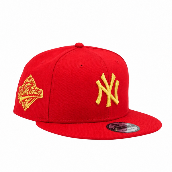 9FIFTY NEW ERA MEN'S MLB 1996 WORLD SERIES NEW YORK YANKEES RED/GOLD SNAPBACK HAT