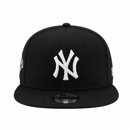 9FIFTY NEW ERA MEN'S MLB 1996 WORLD SERIES SIDEPATCH NEW YORK YANKEES BLACK SNAPBACK HAT
