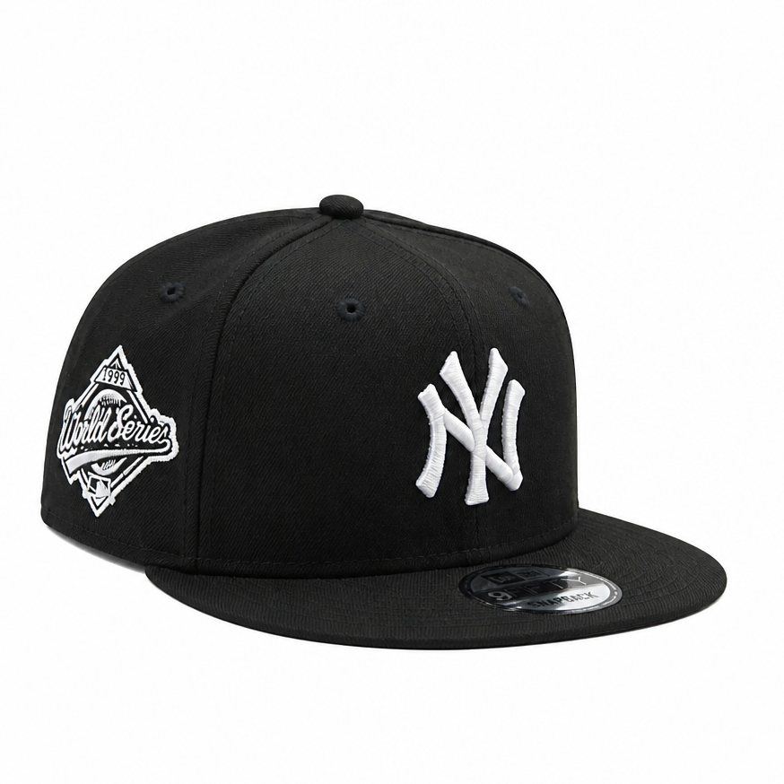 9FIFTY NEW ERA MEN'S MLB 1996 WORLD SERIES SIDEPATCH NEW YORK YANKEES BLACK SNAPBACK HAT
