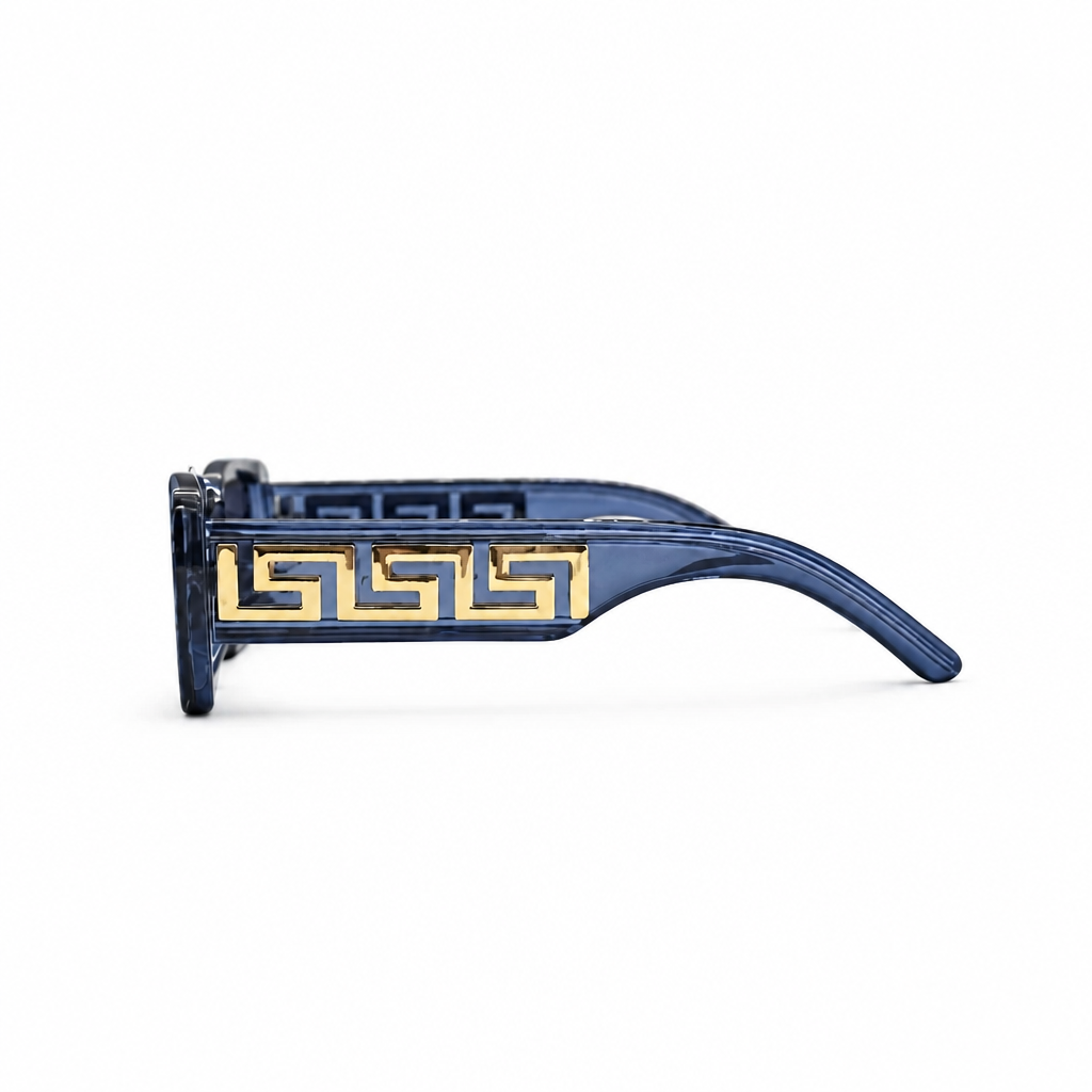 BLUE/GOLD DESIGNER SUNGLASSES (J7531P)