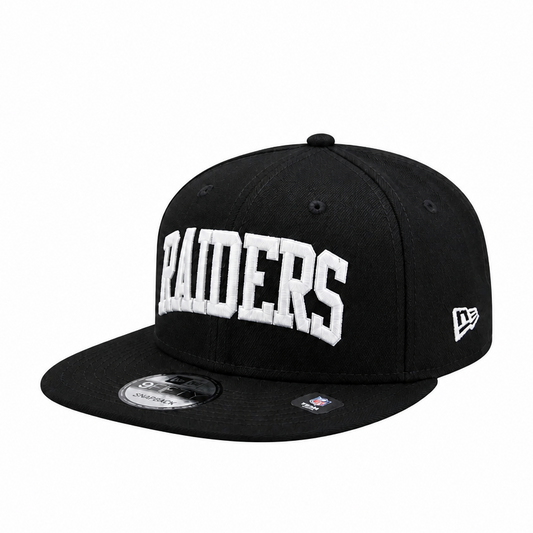 9FIFTY NEW ERA MEN'S NFL LAS VEGAS RAIDERS BLACK SNAPBACK HAT