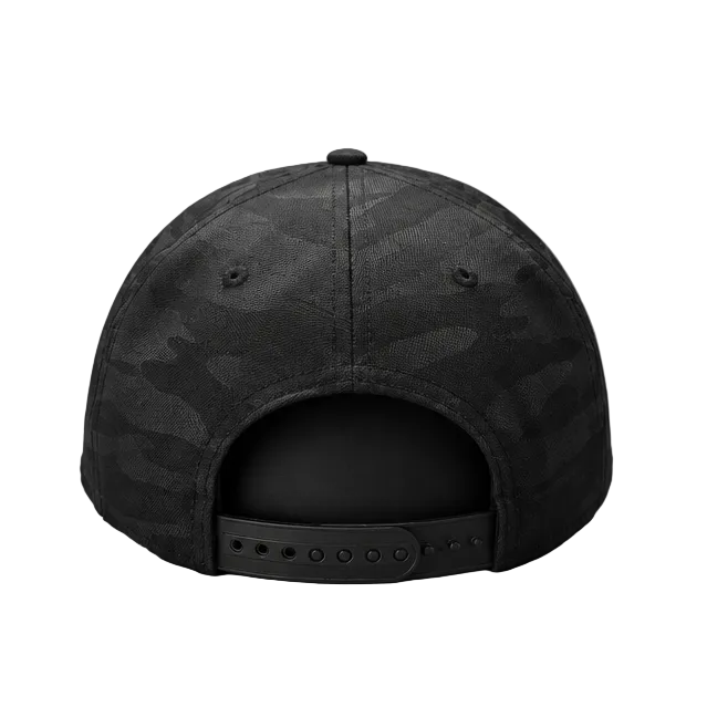 NEW ERA MEN'S 9SEVENTY A-FRAME MLB NEW YORK YANKEES BLACK CAMO/WHITE SNAPBACK HAT