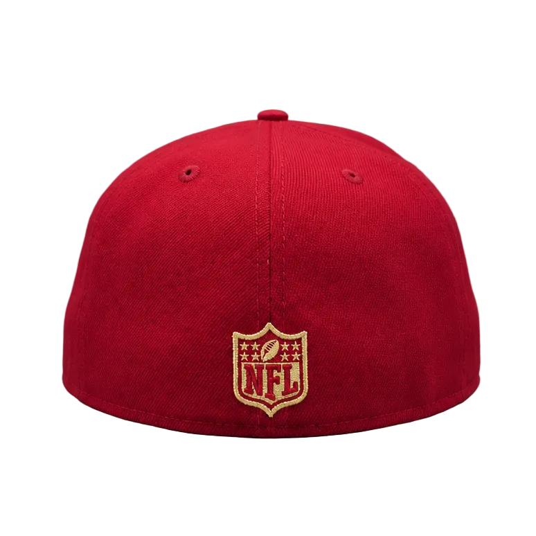 59FIFTY MEN'S NEW ERA NFL SAN FRANCISCO 49ERS RED W/ RHINESTONE LOGO FITTED HAT