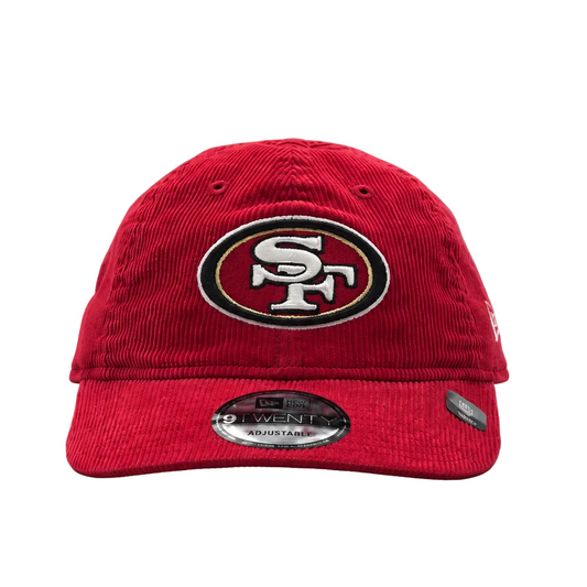 NEW ERA 9TWENTY NFL SAN FRANCISCO 49ERS RED CORD STRAPBACK CAP