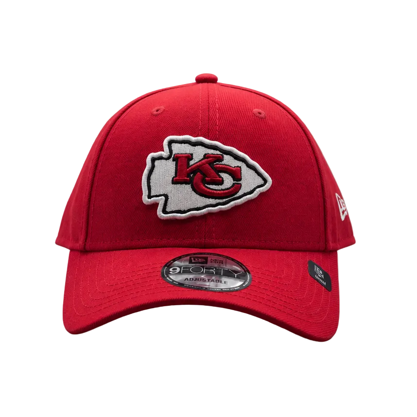 NEW ERA 9FORTY NFL KANSAS CITY CHIEFS ALL RED ADJUSTABLE CAP