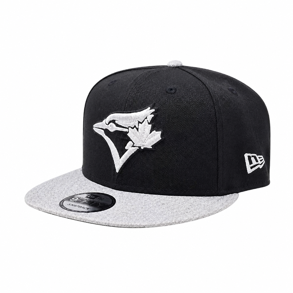 NEW ERA 9FIFTY WORLD SERIES 1992 MLB TORONTO BLUE JAYS BLACK & HEATHER GREY SNAPBACK HAT