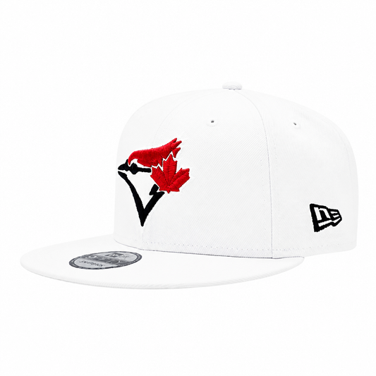 NEW ERA 9FIFTY MLB TORONTO BLUE JAYS 20TH ANNIVERSARY WHITE & RED SNAPBACK HAT