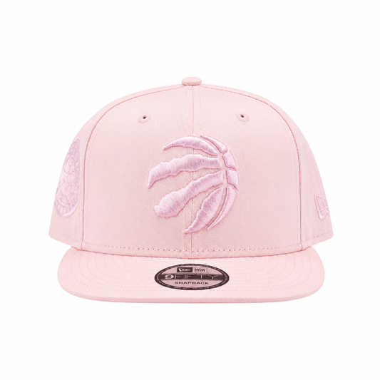 NEW ERA 9FIFTY NBA TORONTO RAPTORS 1X CHAMPS BLUSH PINK SNAPBACK HAT