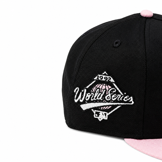 9FIFTY NEW ERA MLB 1992 WORLD SERIES TORONTO BLUE JAYS BLACK/PINK SNAPBACK HAT