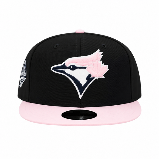 9FIFTY NEW ERA MLB 1992 WORLD SERIES TORONTO BLUE JAYS BLACK/PINK SNAPBACK HAT