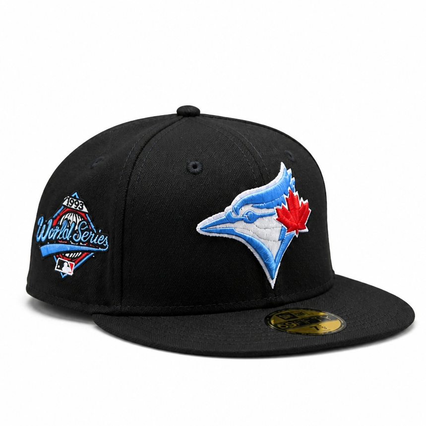 NEW ERA 59FIFTY MLB TORONTO BLUE JAYS 1993 WORLD SERIES BLACK/BLUE FITTED HAT