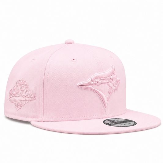 NEW ERA 9FIFTY MLB TORONTO 1992 WORLD SERIES TORONTO BLUE JAYS PINK SNAPBACK HAT