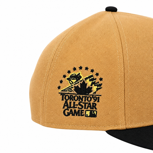 NEW ERA 9FIFTY MLB TORONTO 1991 ALL STAR GAME TORONTO BLUE JAYS BRONZE/BLACK SNAPBACK HAT