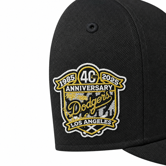 NEW ERA 9FIFTY LOS ANGELES DODGERS 40TH ANNIVERSARY BLACK/GOLD SNAPBACK HAT