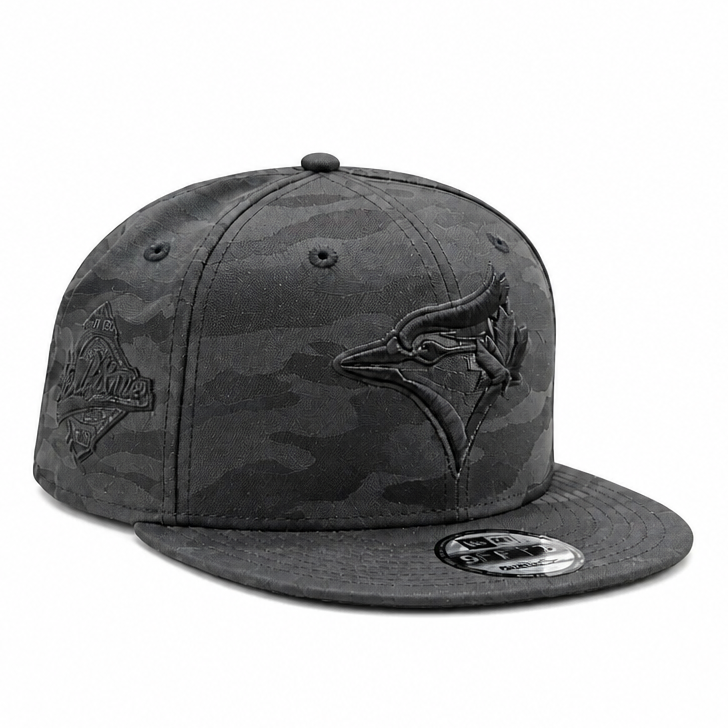 NEW ERA 9FIFTY TORONTO BLUE JAYS 1992 WORLD SERIES BLACK CAMO SNAPBACK HAT