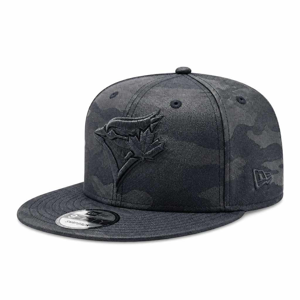NEW ERA 9FIFTY TORONTO BLUE JAYS 1992 WORLD SERIES BLACK CAMO SNAPBACK HAT