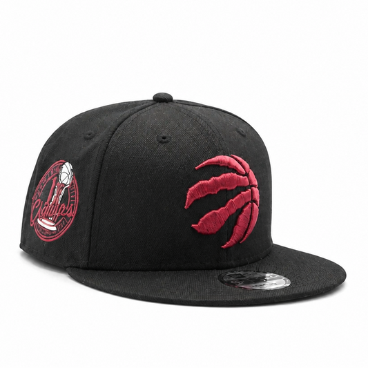 NEW ERA 9FIFTY NBA TORONTO RAPTORS 1X CHAMPS BLACK/CARDINAL RED SNAPBACK HAT