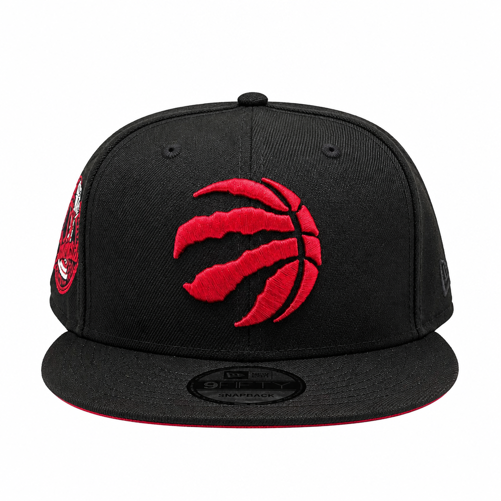 NEW ERA 9FIFTY NBA TORONTO RAPTORS 1X CHAMPS BLACK/CARDINAL RED SNAPBACK HAT