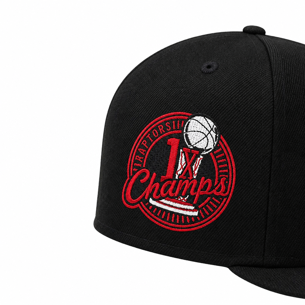 NEW ERA 9FIFTY NBA TORONTO RAPTORS 1X CHAMPS BLACK/CARDINAL RED SNAPBACK HAT