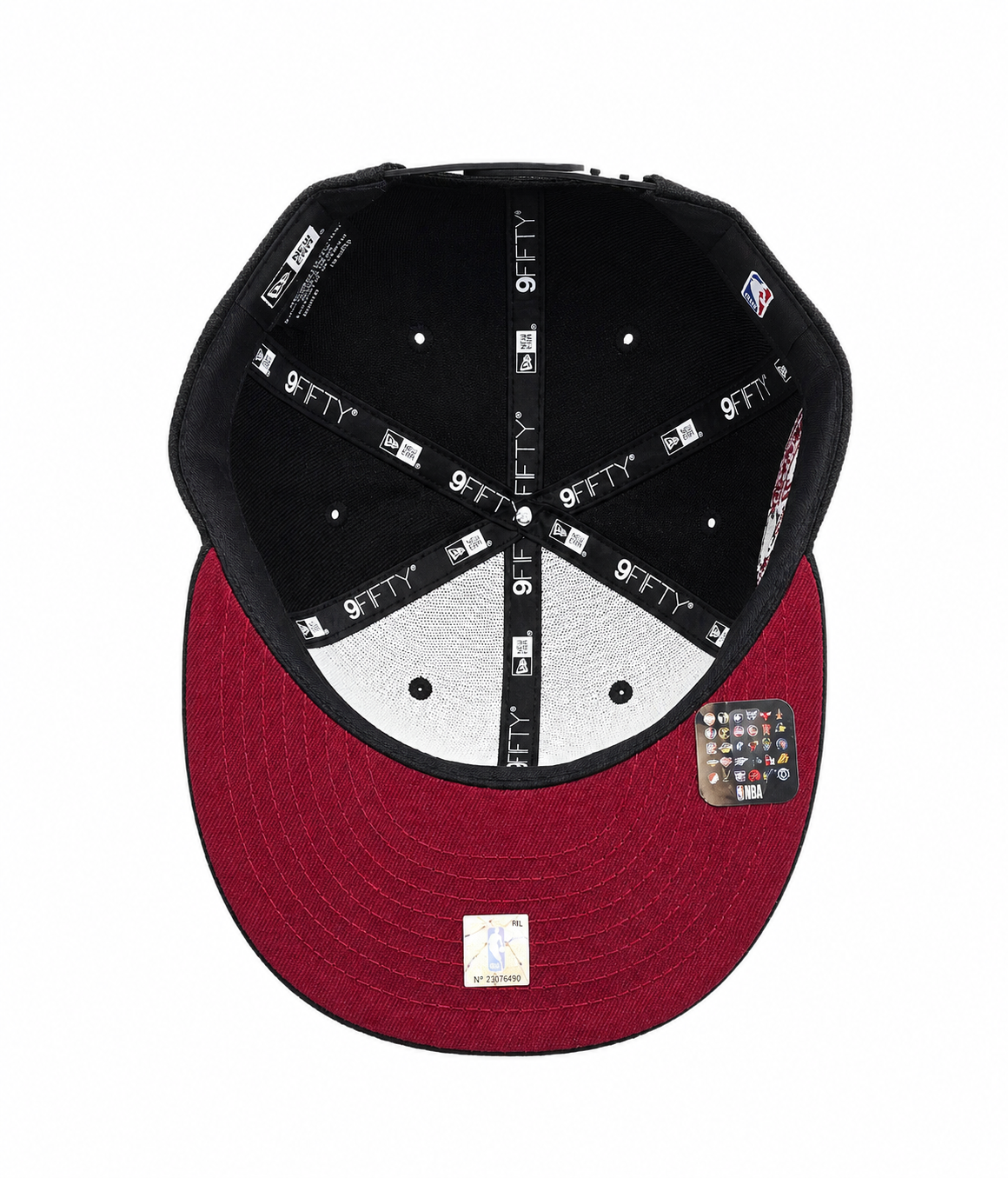 NEW ERA 9FIFTY NBA TORONTO RAPTORS 1X CHAMPS BLACK/CARDINAL RED SNAPBACK HAT