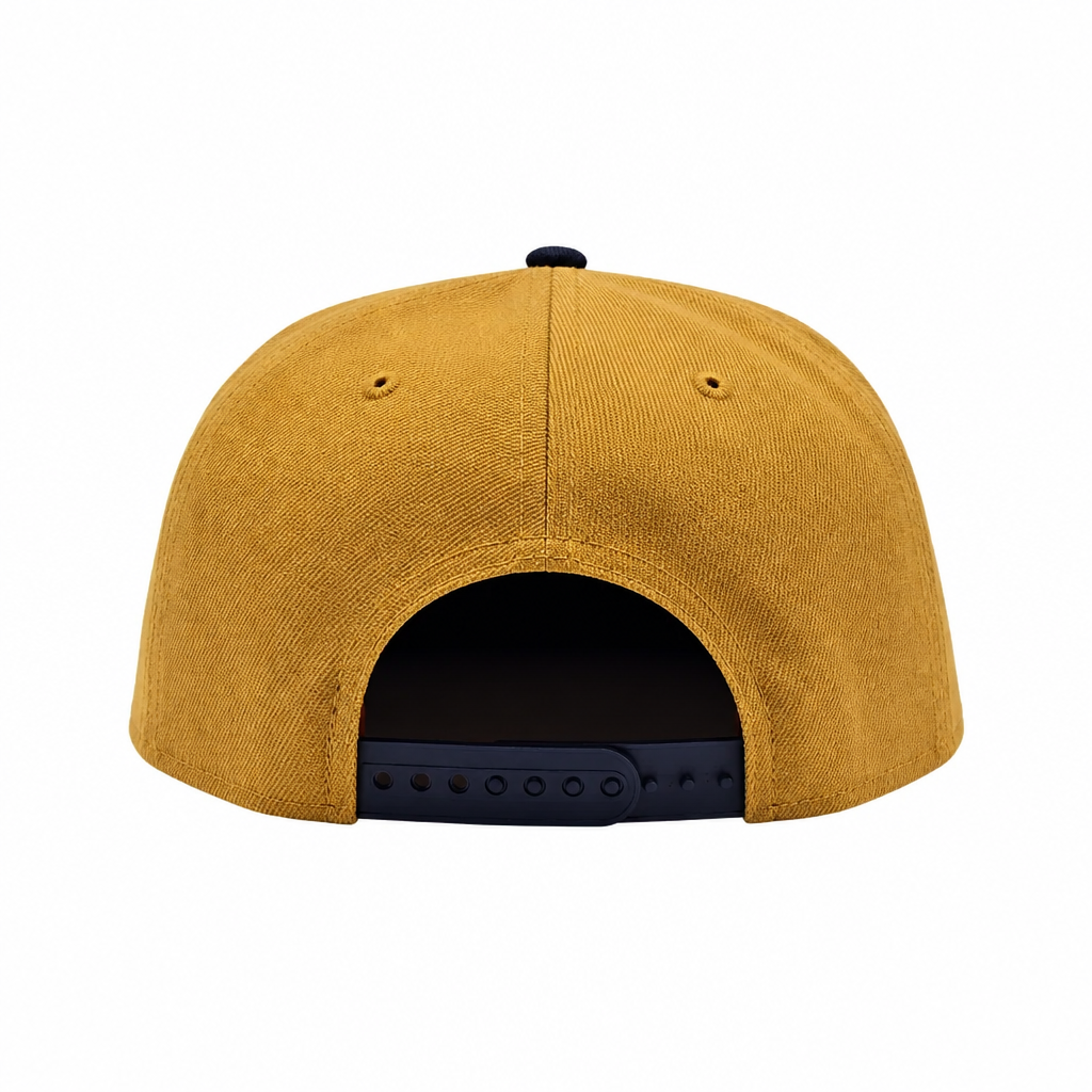 NEW ERA 9FIFTY NEW YORK YANKEES 1999 WORLD SERIES CAMEL/NAVY SNAPBACK HAT