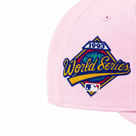 NEW ERA 9FIFTY TORONTO BLUE JAYS 1993 WORLD SERIES EDITION PINK SNAPBACK HAT