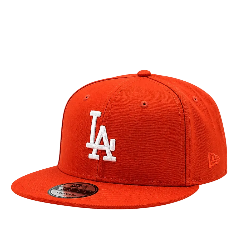 NEW ERA 9FIFTY LOS ANGELES DODGERS ORANGE SNAPBACK HAT