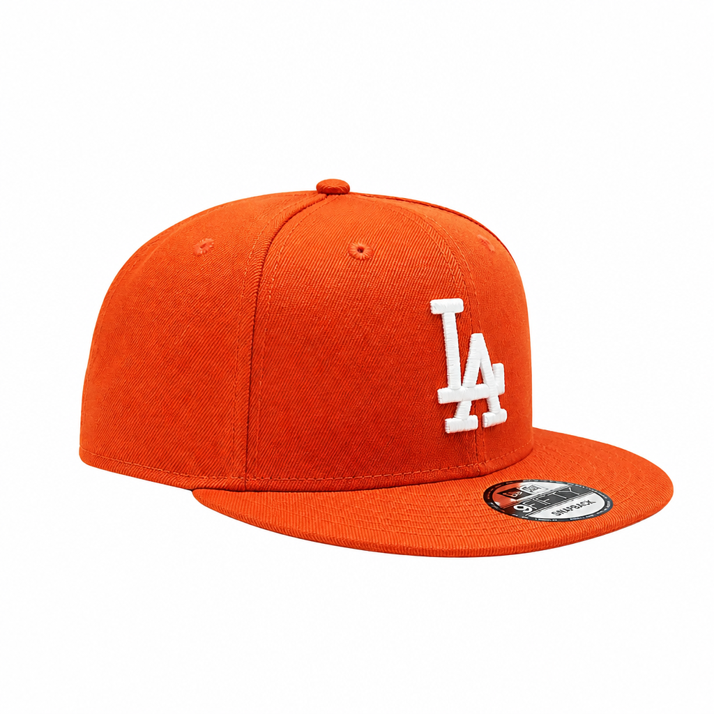 NEW ERA 9FIFTY LOS ANGELES DODGERS ORANGE SNAPBACK HAT