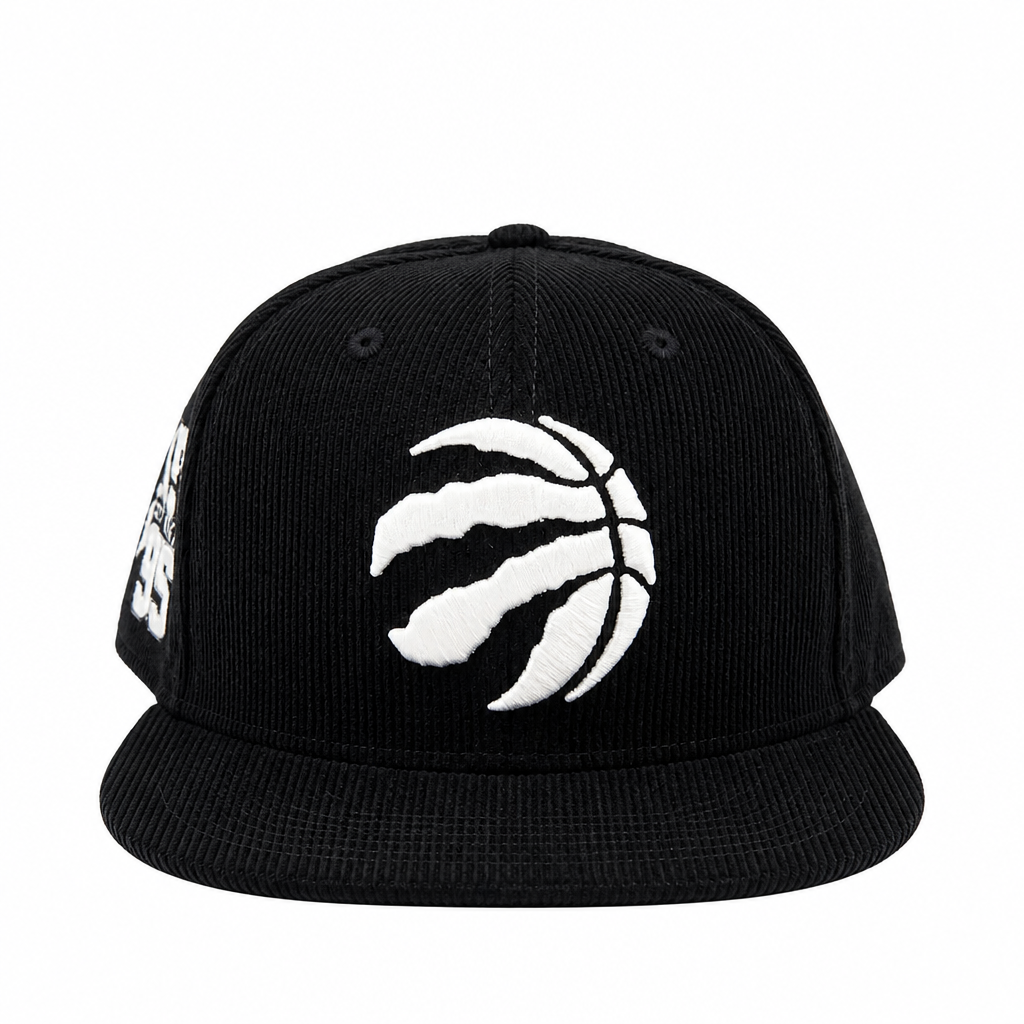 NEW ERA 9FIFTY TORONTO RAPTORS 1995 ESTABLISHED BLACK CORD SNAPBACK HAT