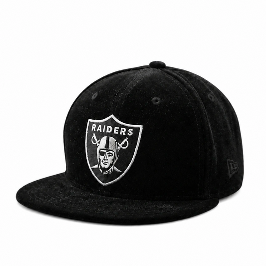 NEW ERA 9FIFTY LAS VEGAS RAIDERS BLACK VELVET SNAPBACK HAT