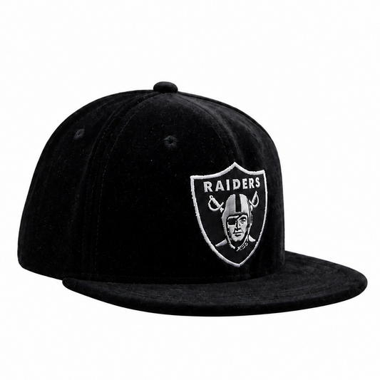 NEW ERA 9FIFTY LAS VEGAS RAIDERS BLACK VELVET SNAPBACK HAT