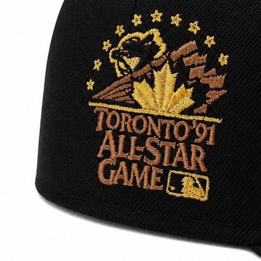 NEW ERA 59FIFTY TORONTO BLUE JAYS 1991 TORONTO ALL-STAR GAME BLACK/BRONZE FITTED HAT