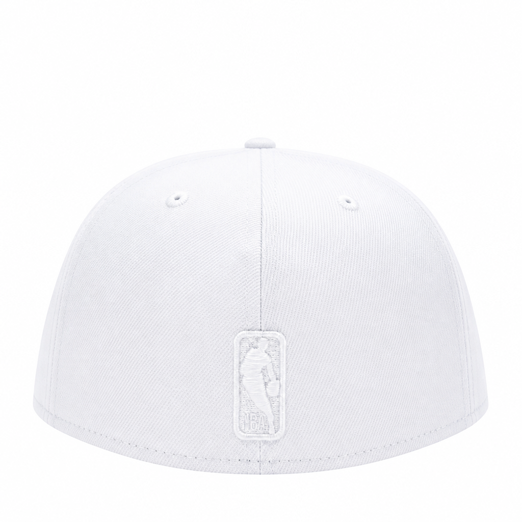 NEW ERA 59FIFTY TORONTO RAPTORS ALL WHITE FITTED HAT