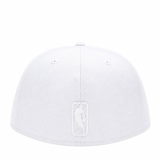 NEW ERA 59FIFTY TORONTO RAPTORS ALL WHITE FITTED HAT