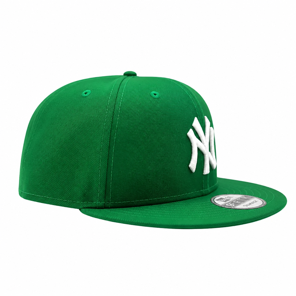 NEW ERA 9FIFTY NEW YORK YANKEES GREEN WITH WHITE LOGO SNAPBACK HAT