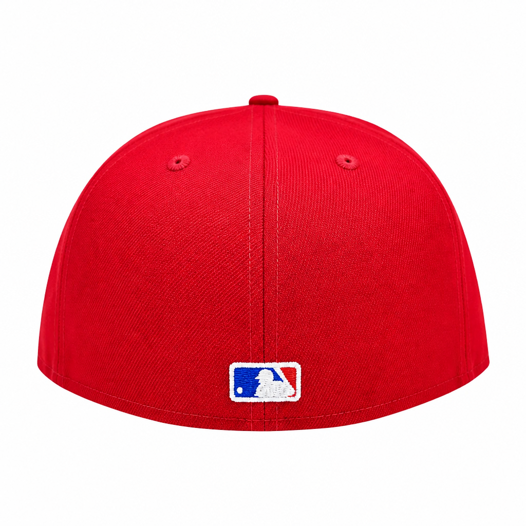 NEW ERA 59FIFTY TORONTO BLUE JAYS RED WITH ROYAL FITTED HAT