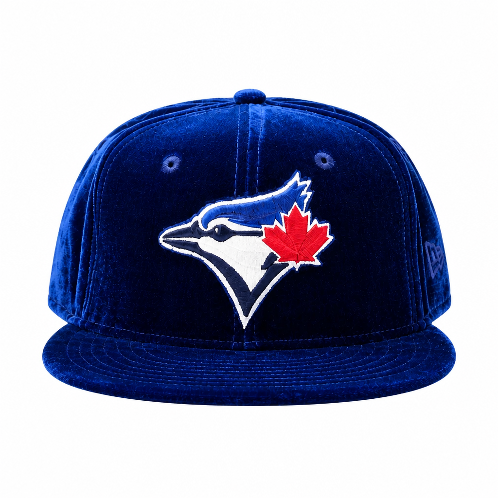 NEW ERA 59FIFTY TORONTO BLUE JAYS ROYAL BLUE VELVET FITTED HAT
