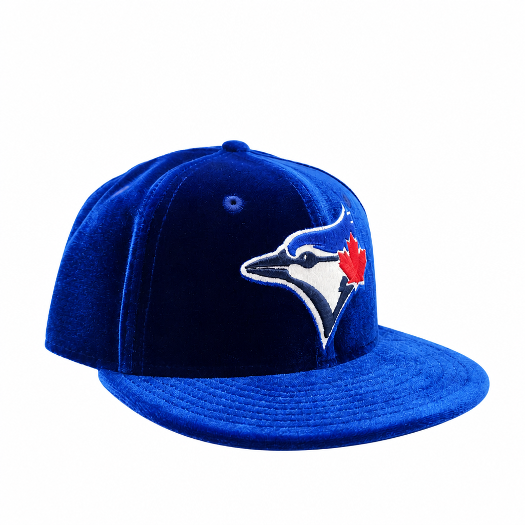 NEW ERA 59FIFTY TORONTO BLUE JAYS ROYAL BLUE VELVET FITTED HAT
