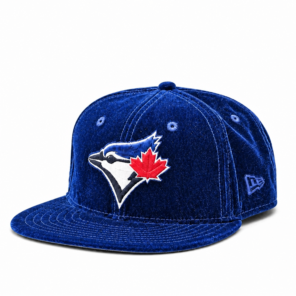NEW ERA 59FIFTY TORONTO BLUE JAYS ROYAL BLUE VELVET FITTED HAT