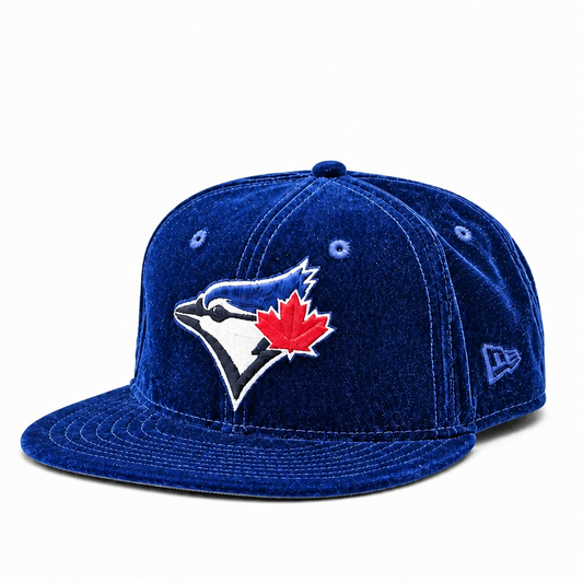 NEW ERA 59FIFTY TORONTO BLUE JAYS ROYAL BLUE VELVET FITTED HAT