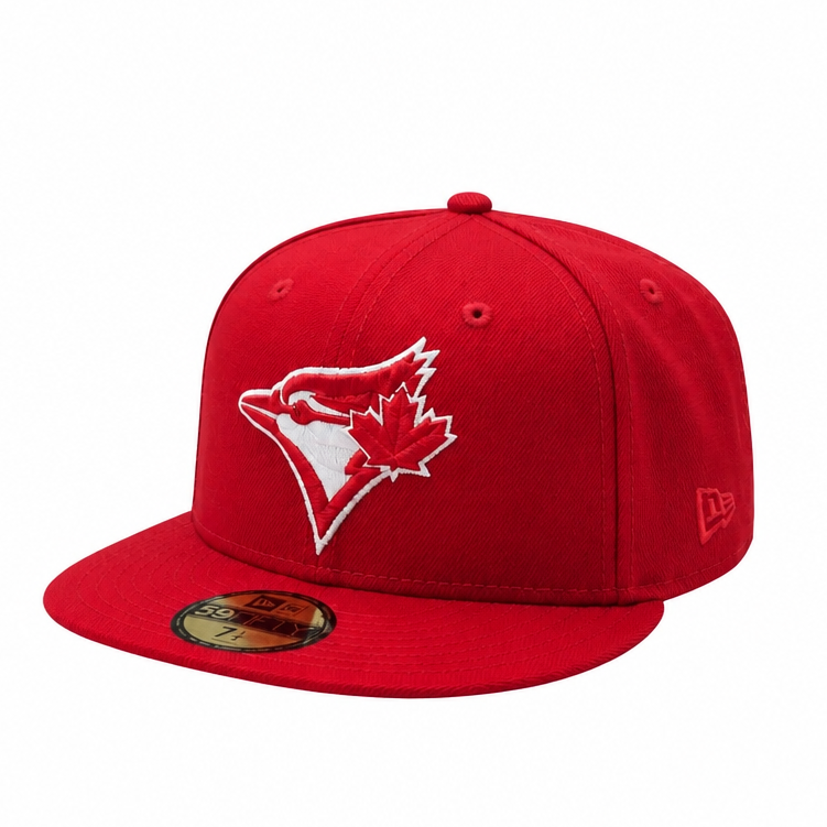 NEW ERA 59FIFTY TORONTO BLUE JAYS SCARLET RED FITTED HAT