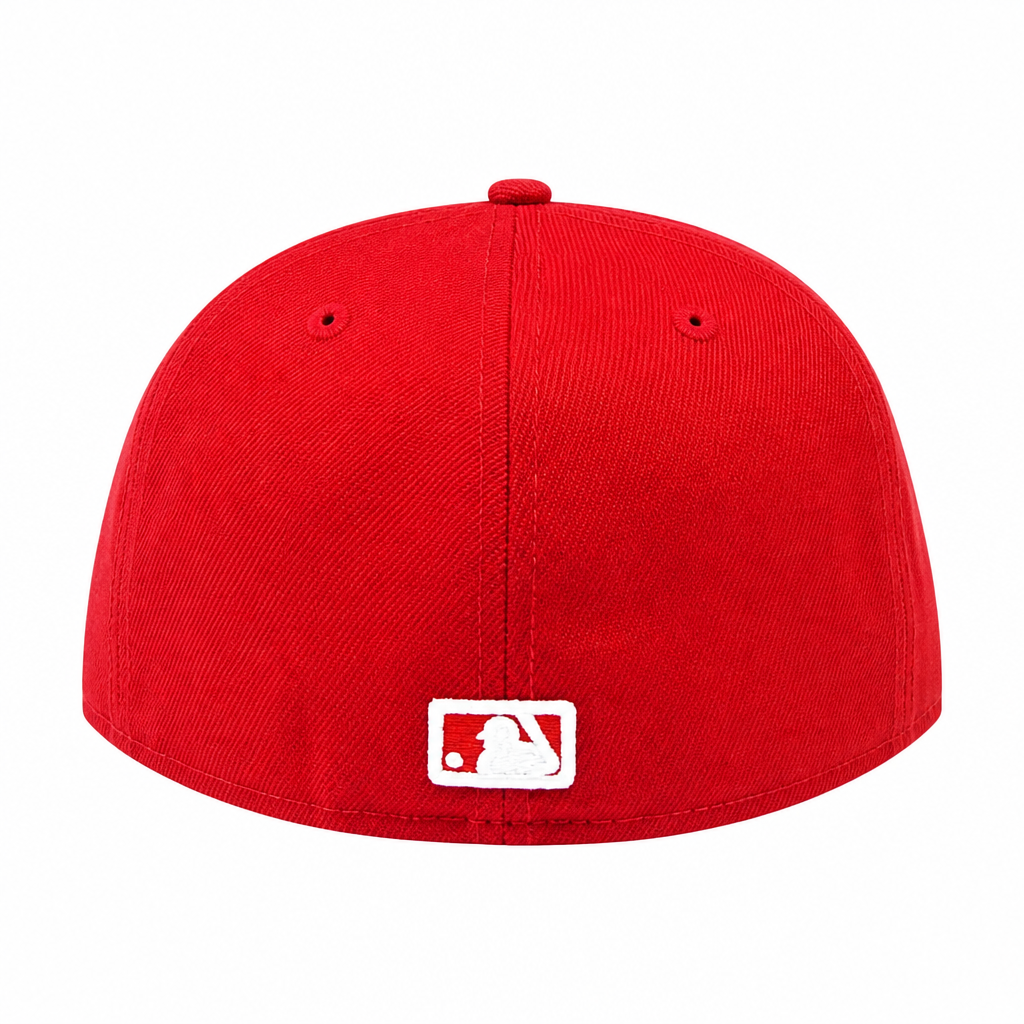 NEW ERA 59FIFTY TORONTO BLUE JAYS SCARLET RED FITTED HAT