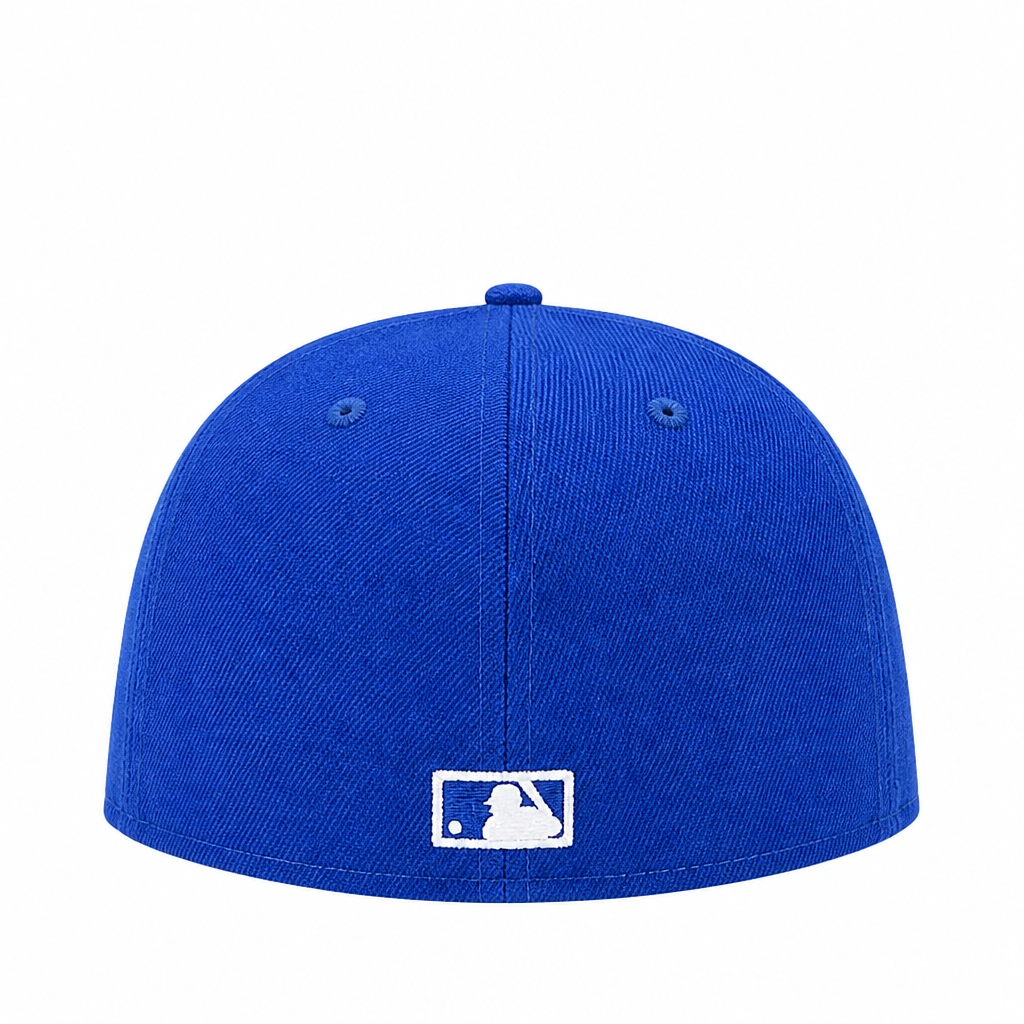 NEW ERA 59FIFTY TORONTO BLUE JAYS ROYAL BLUE W/ WHITE LEAF FITTED HAT