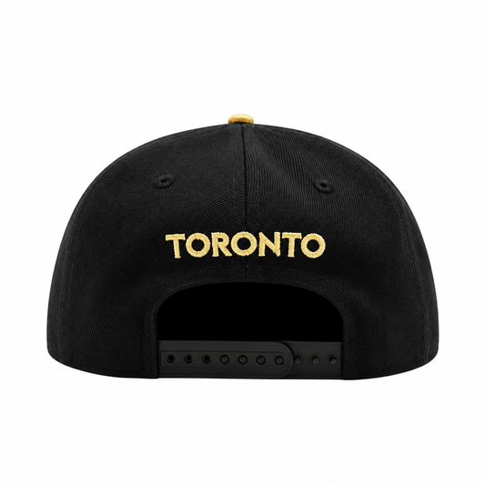 9FIFTY NEW ERA MEN'S MLB TORONTO JAYS BLACK/METALLIC GOLD SNAPBACK HAT