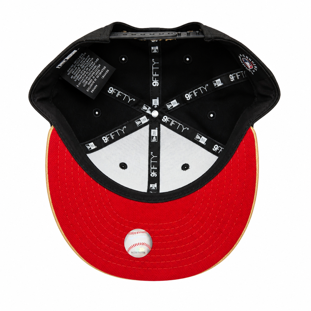 9FIFTY NEW ERA MEN'S MLB TORONTO JAYS BLACK/METALLIC GOLD SNAPBACK HAT