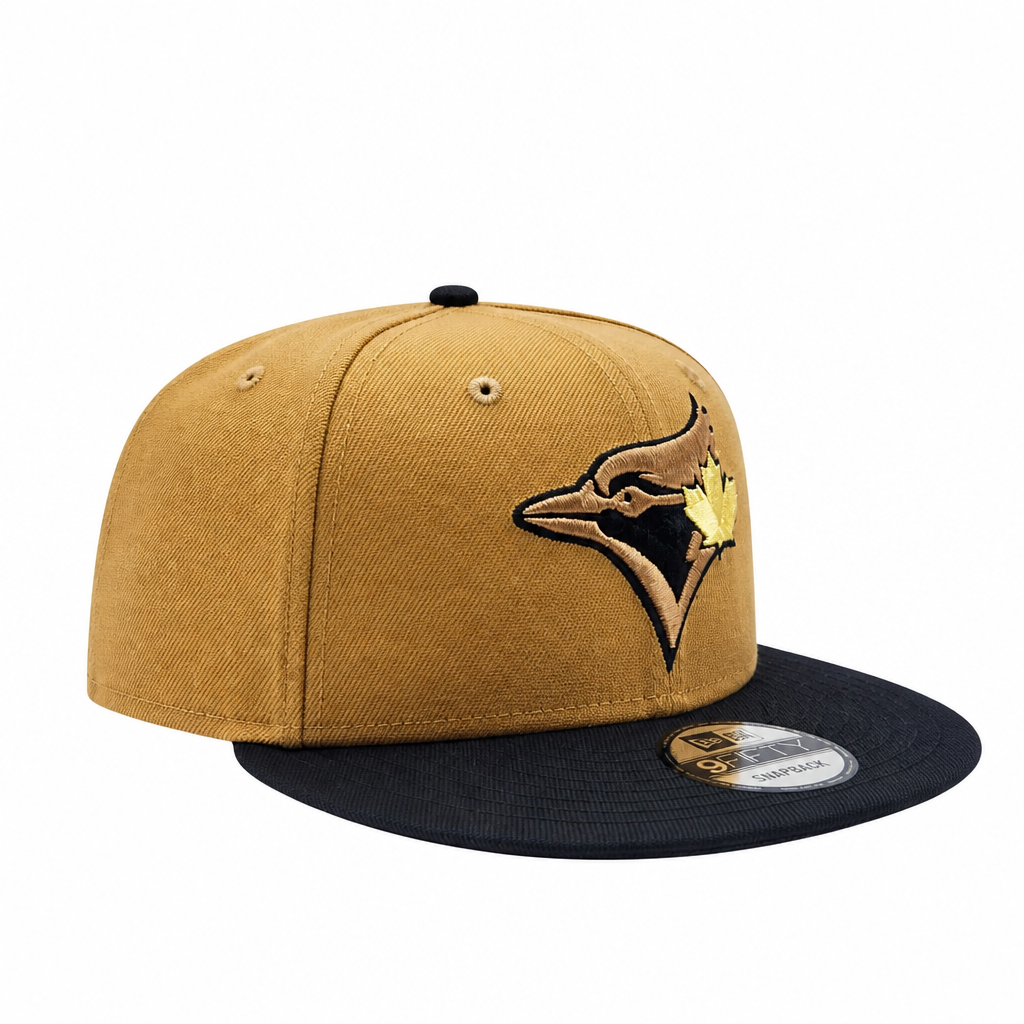 NEW ERA 9FIFTY TORONTO BLUE JAYS LIGHT BRONZE/ BLACK SNAPBACK HAT